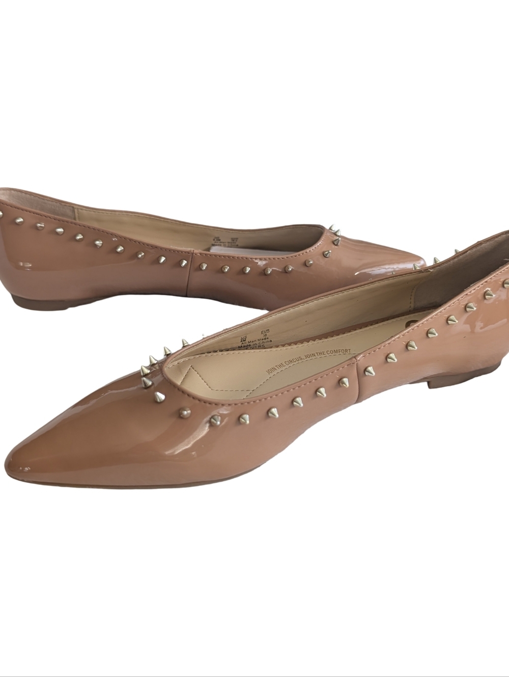 Circus by Sam Edelman Rivers Studded Pointed-Toe Flats Size 8 - Picture 2 of 11